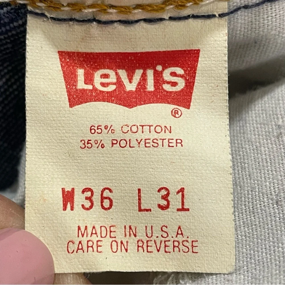 Levi’s 517 Men’s Slim Fit Bootcut Red Batwing Vintage 1993 Size 36x31